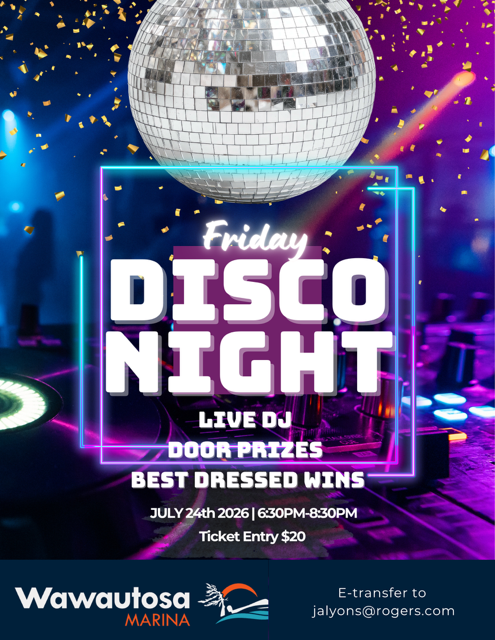 Friday Disco Night at Wawautosa Marina